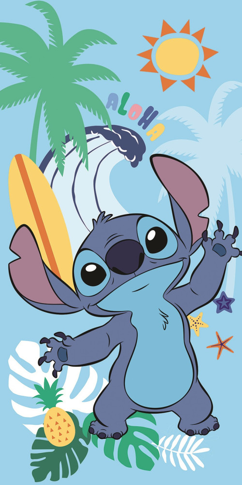 Disney Lilo & Stitch Summer Πετσέτα Μπάνιου & Θαλάσσης 100% Βαμβάκι 70×140 cm 5898211