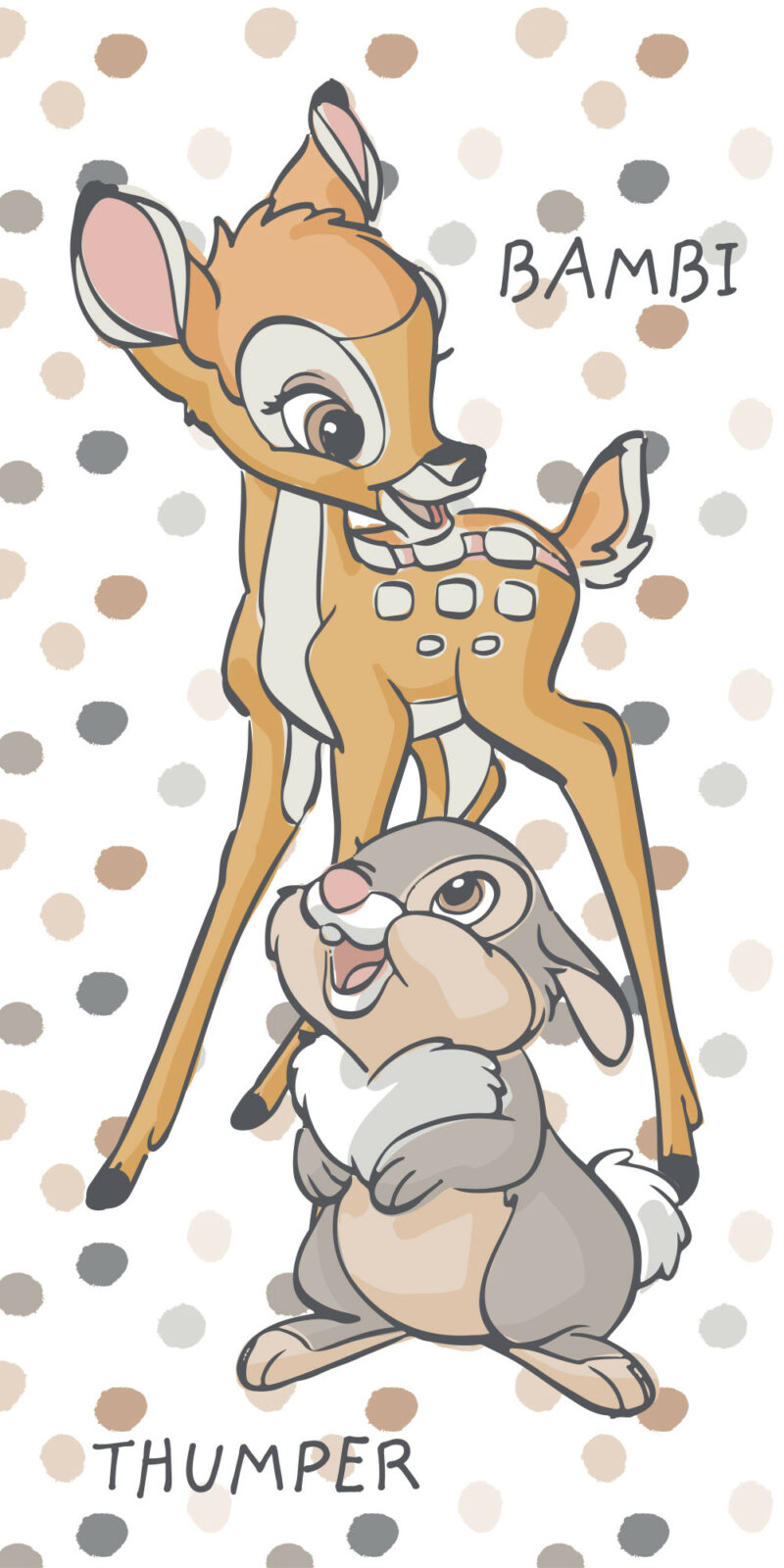 Disney Bambi Dotty Πετσέτα Μπάνιου & Θαλάσσης 100% Βαμβάκι 70×140 cm 5898169