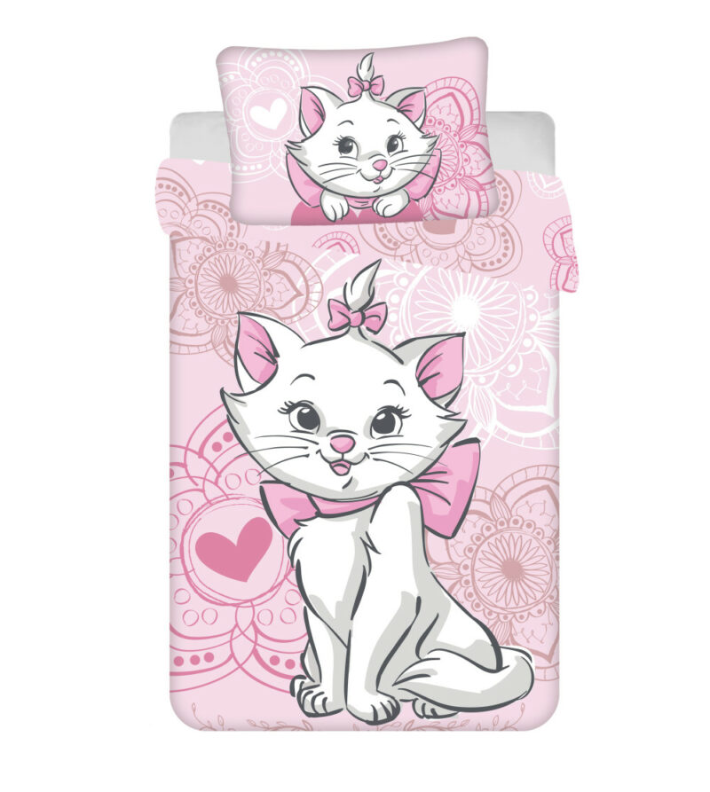 Disney Marie Aristocat Βρεφικό Βαμβακερό Σετ Παπλωματοθήκης 2 Τεμαχίων 100×135 και 40×60 cm 5899577