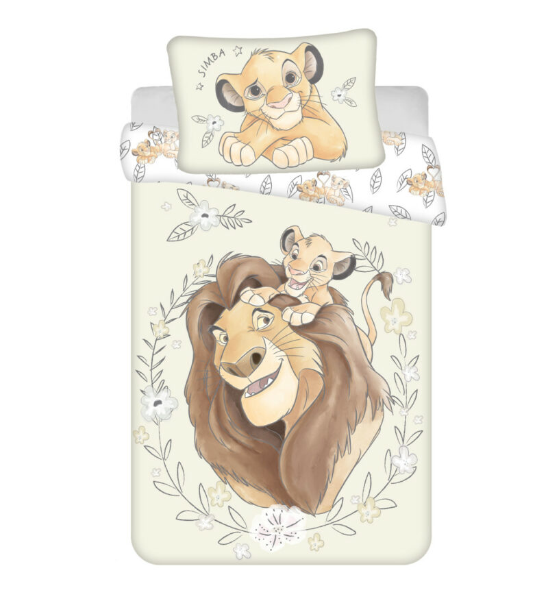 Disney The Lion King Simba Βρεφικό Βαμβακερό Σετ Παπλωματοθήκης 2 Τεμαχίων 100×135 και 40×60 cm 5899478