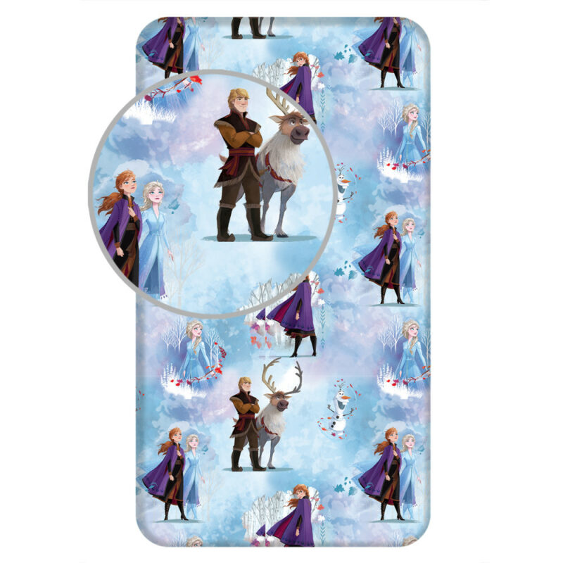 Disney Frozen Blue Winter παιδικό σεντόνι μονό με λάστιχο 90×200 cm 5899778
