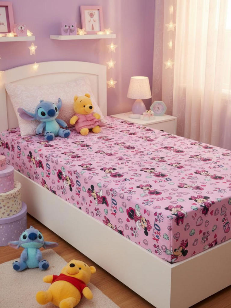 Disney Minnie XoXo παιδικό σεντόνι μονό με λάστιχο 90×200 cm 5899800