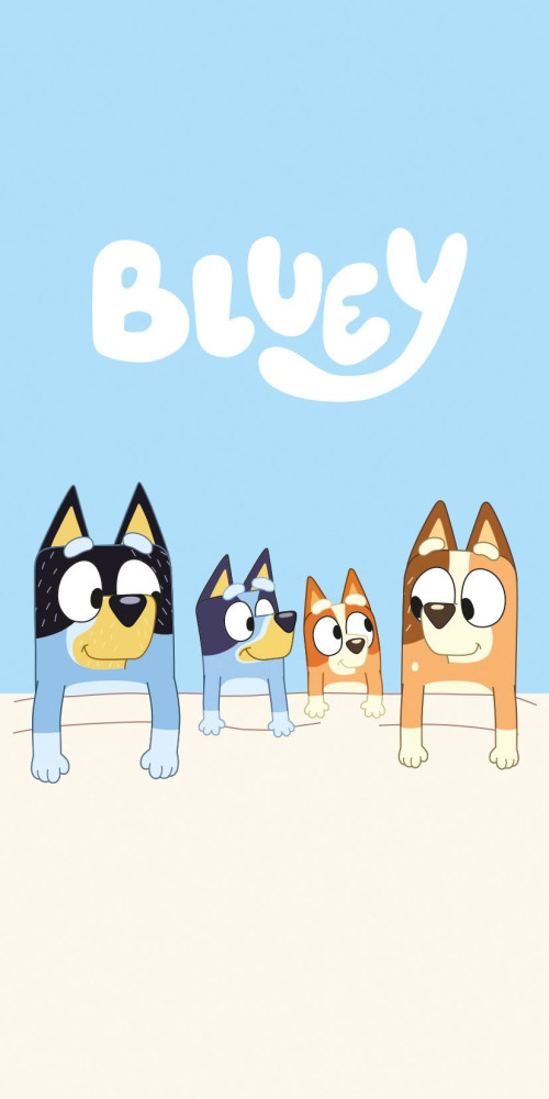 Bluey Sleep Πετσέτα Μπάνιου & Θαλάσσης 100% Βαμβάκι 70×140 cm 6032061