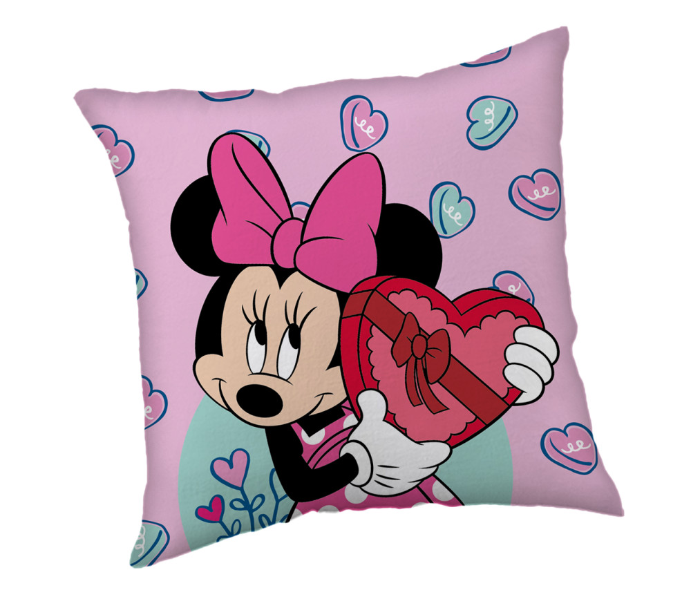 Disney Minnie Purple Βελούδο Παιδική διακοσμητική μαξιλαροθήκη 40x40 cm