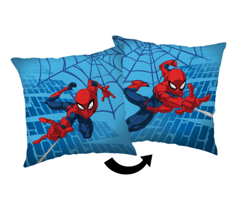 Spiderman Μπλε Βελούδο Παιδική διακοσμητική μαξιλαροθήκη 40×40 cm 5897184