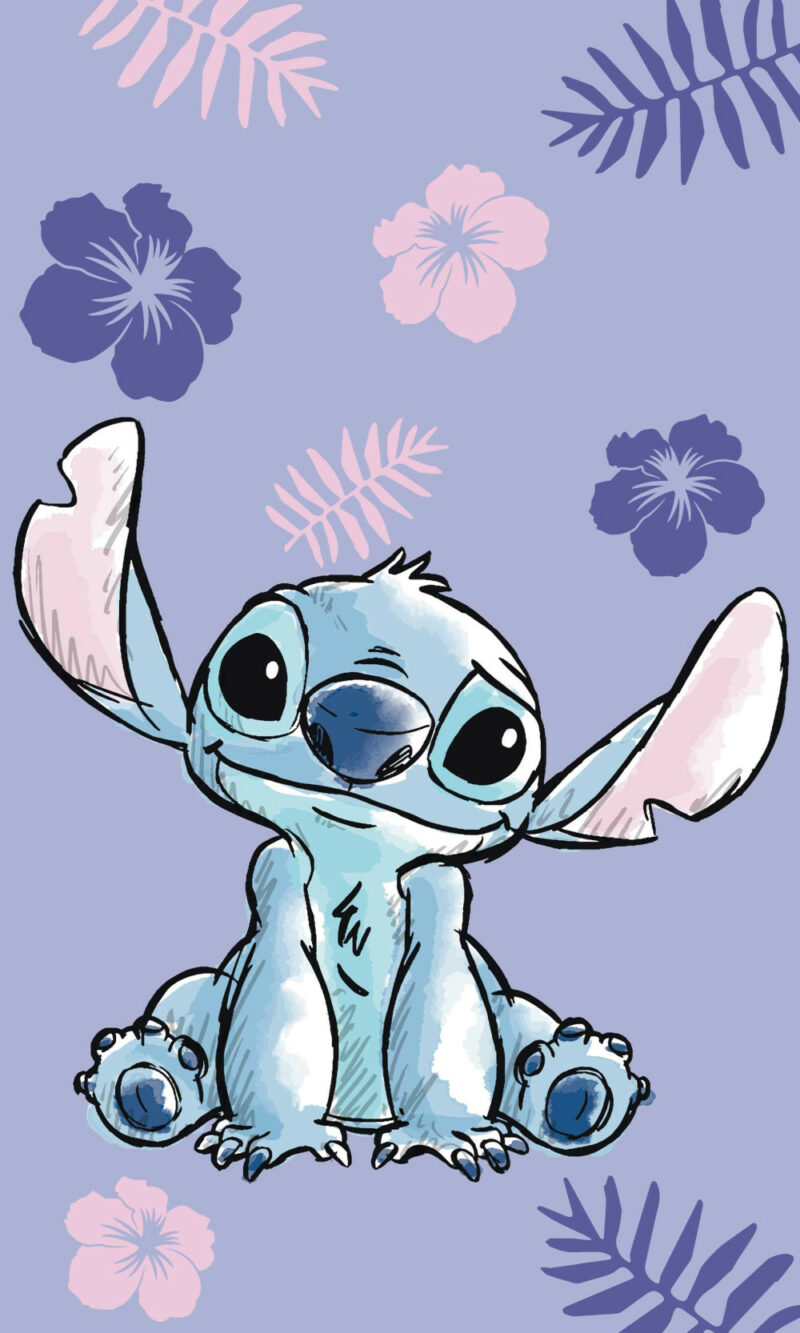 Disney Lilo and Stitch Purple Παιδική Πετσέτα Χεριών – Προσώπου 30×50 cm 5896495