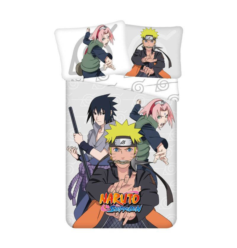 Naruto United Σετ Μονή Παπλωματοθήκη Βαμβακερή 2 Τεμαχίων 140×200 και 70×90 cm 5873949