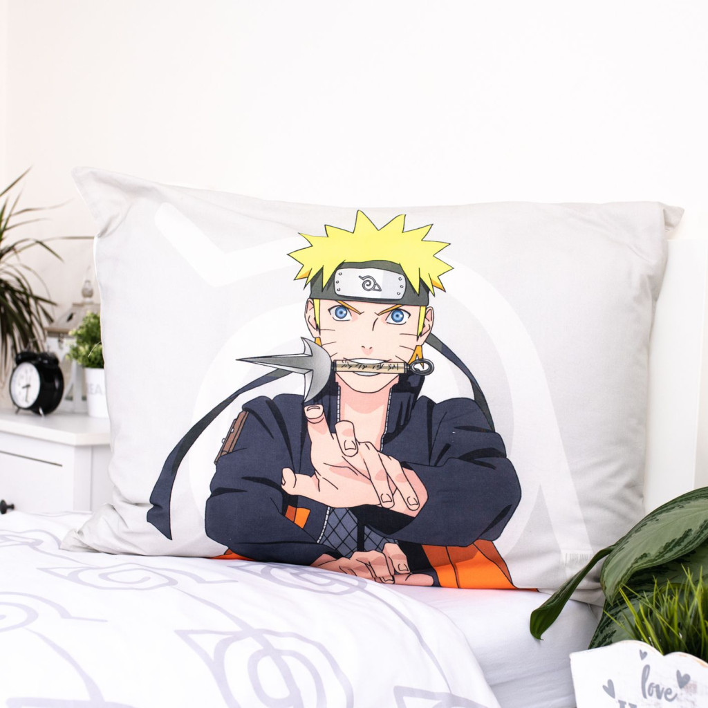 Naruto United Σετ Μονή Παπλωματοθήκη Βαμβακερή 2 Τεμαχίων 140×200 και 70×90 cm