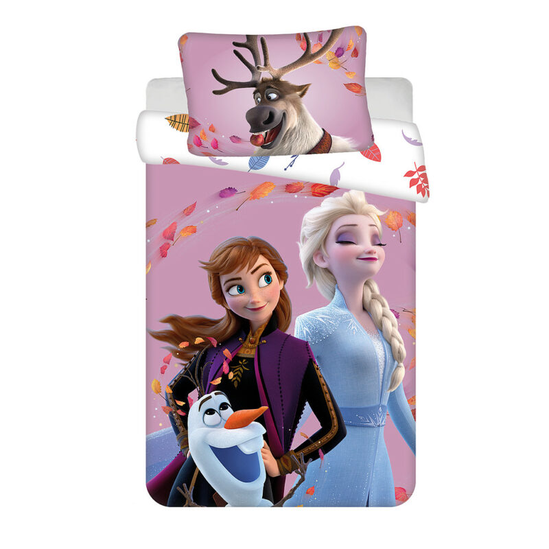 Disney Frozen Wind Βρεφικό Βαμβακερό Σετ Παπλωματοθήκης 2 Τεμαχίων 100×135 και 40×60 cm 5899516