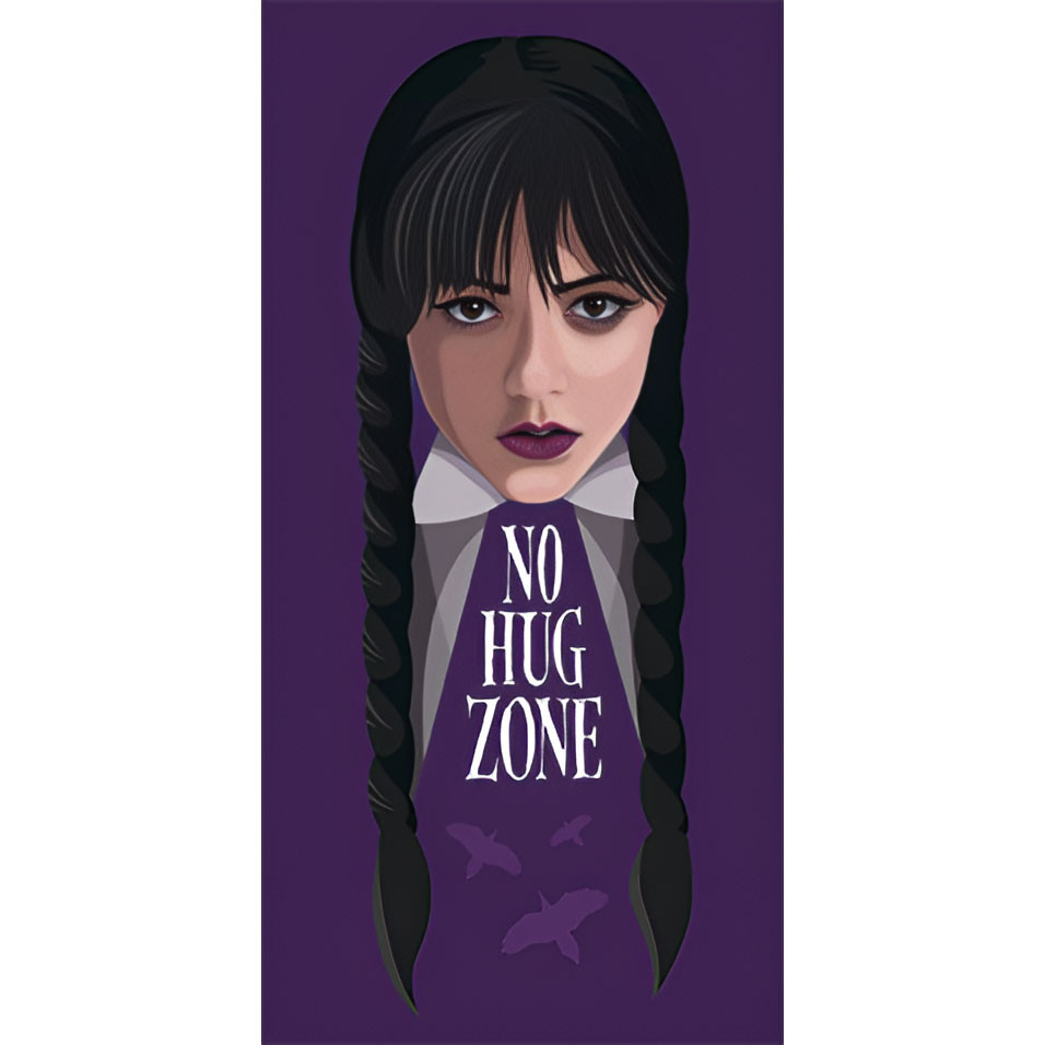 Wednesday No Hug Πετσέτα Μπάνιου & Θαλάσσης 100% Βαμβάκι 70×140 cm