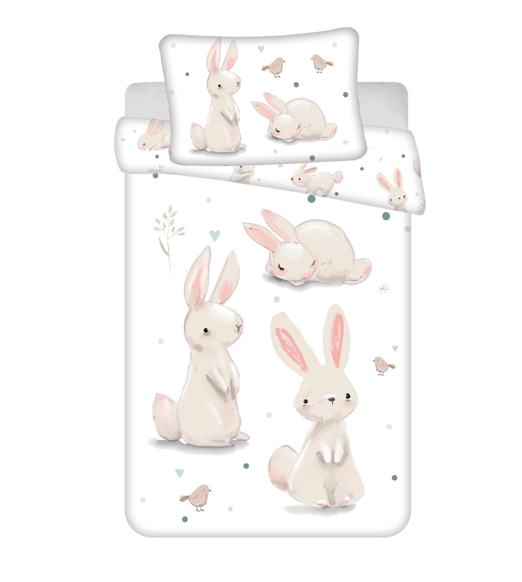 Rabbit Rest children's nursery bedding set 100x135 cm