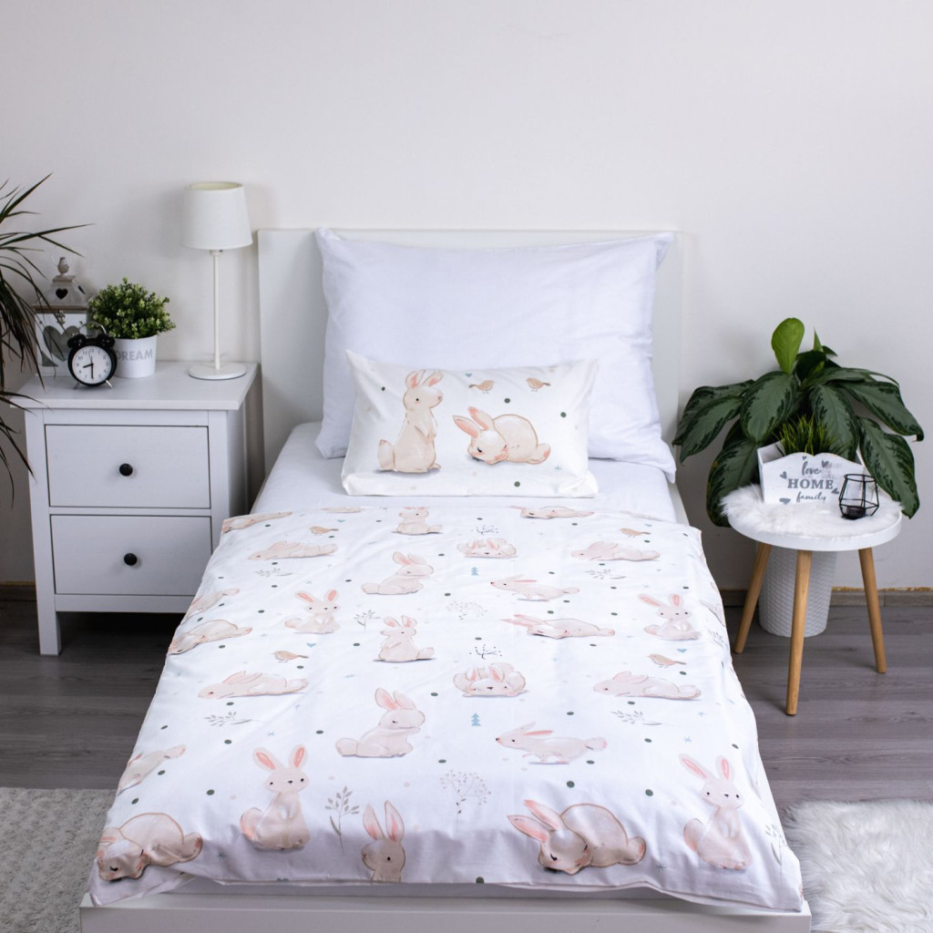 Rabbit Rest children's nursery bedding set 100x135 cm