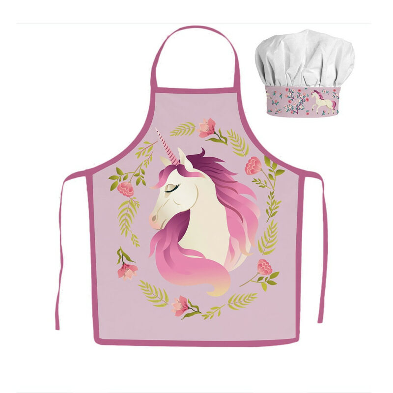 Unicorn Garden Παιδικό Σετ Ποδιάς Μαγειρικής 2 Τεμαχίων Μεγέθη 3 έως 8 ετών 5897832