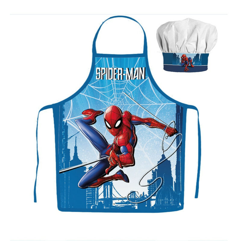 Spiderman Skyline Παιδικό Σετ Ποδιάς Μαγειρικής 2 Τεμαχίων Μεγέθη 3 έως 8 ετών 5897826