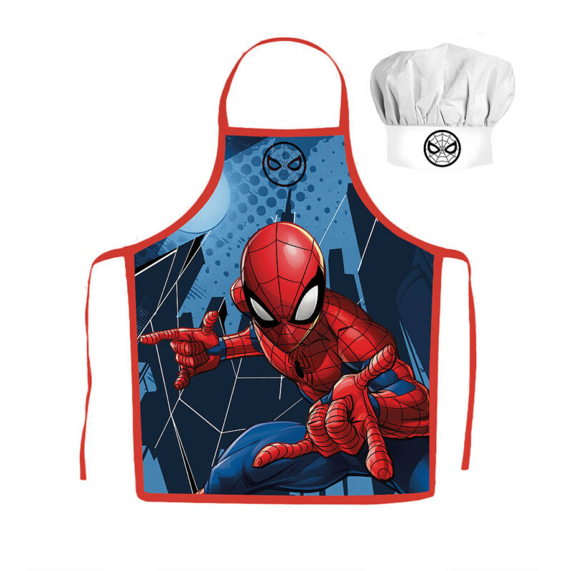 Spiderman Blue Παιδικό Σετ Ποδιάς Μαγειρικής 2 Τεμαχίων Μεγέθη 3 έως 8 ετών 5897824