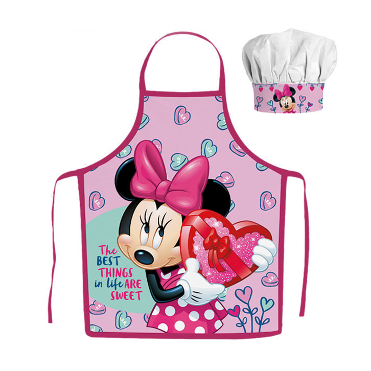Disney Minnie Sweets Παιδικό Σετ Ποδιάς Μαγειρικής 2 Τεμαχίων Μεγέθη 3 έως 8 ετών 5897780