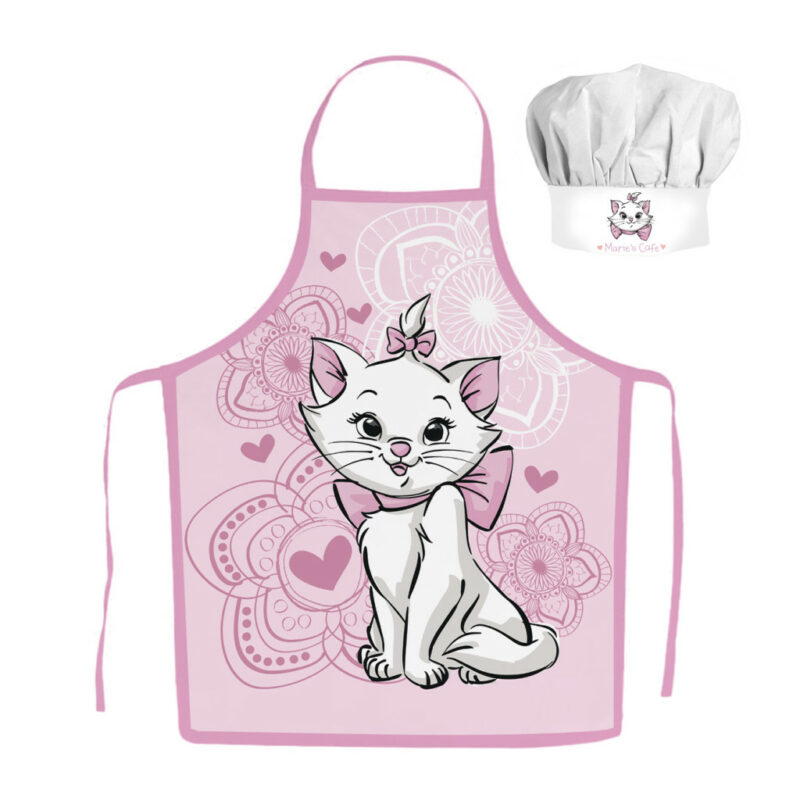 Disney Marie Aristocat cat Παιδικό Σετ Ποδιάς Μαγειρικής 2 Τεμαχίων Μεγέθη 3 έως 8 ετών 5897756