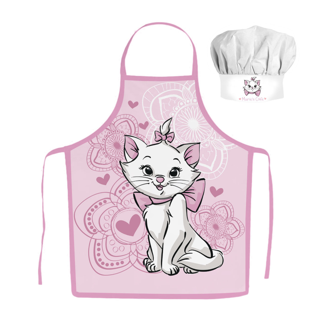 Disney Marie Aristocat cat Παιδικό Σετ Ποδιάς Μαγειρικής 2 Τεμαχίων Μεγέθη 3 έως 8 ετών