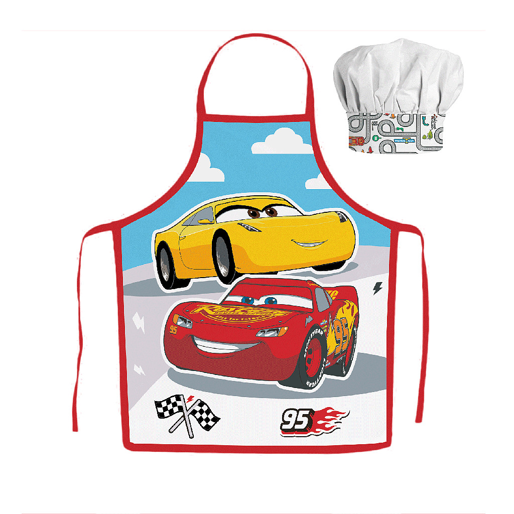 Disney Cars Cruz Ramirez Παιδικό Σετ Ποδιάς Μαγειρικής 2 Τεμαχίων Μεγέθη 3 έως 8 ετών
