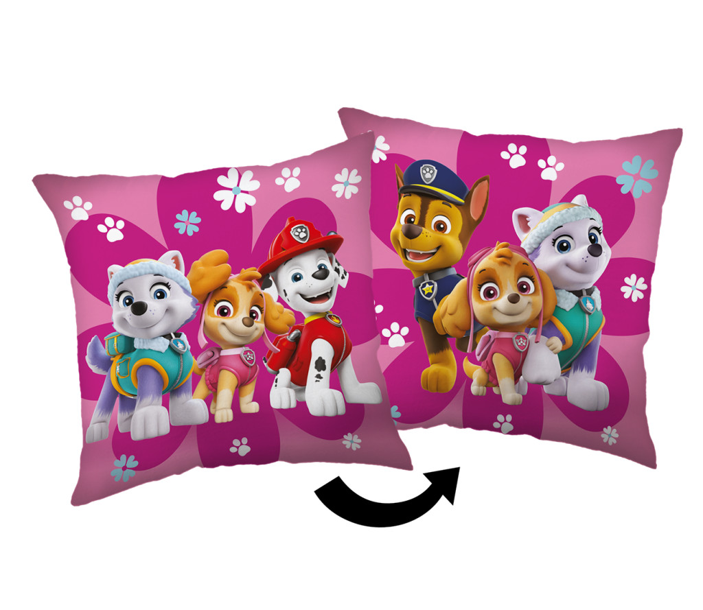 Paw Patrol Flowers Μαξιλαροθήκη Διακοσμητική για παιδικό δωμάτιο 40x40 cm