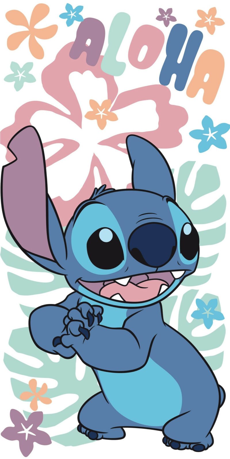 Disney Lilo & Stitch Hawaiian Harmony Πετσέτα Μπάνιου & Θαλάσσης 100% Βαμβάκι 70×140 cm 5898195