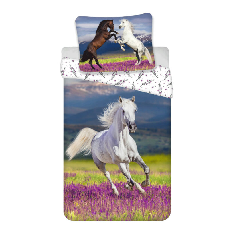 Horses Meadow Σετ Μονή Παπλωματοθήκη Βαμβακερή 2 Τεμαχίων 140×200 και 70×90 cm 5905527