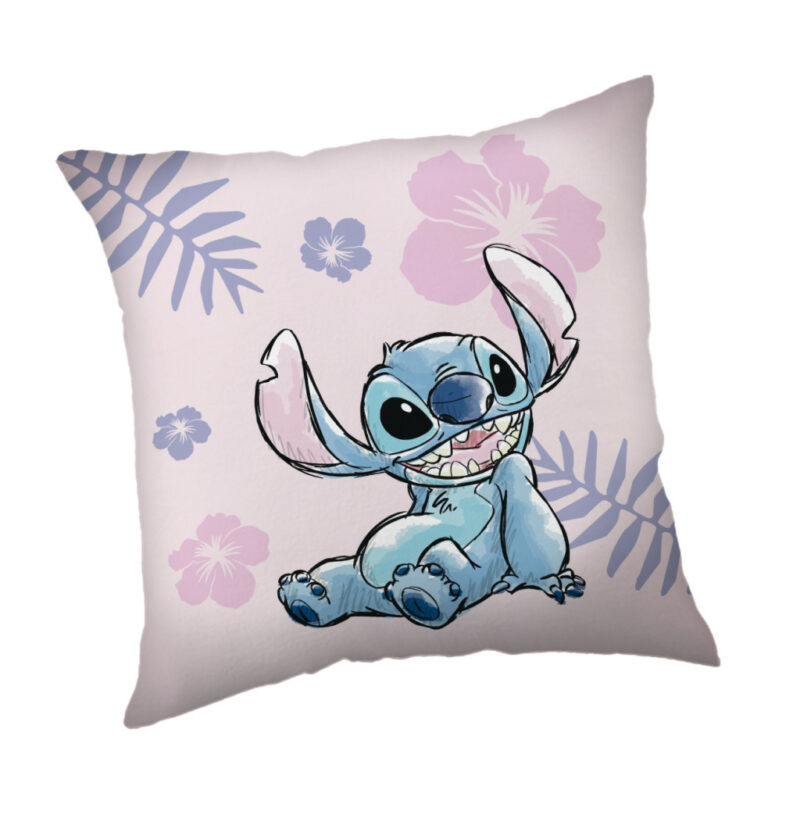 Disney Lilo and Stitch Pink Παιδική διακοσμητική μαξιλαροθήκη τύπος Βελούδου 40×40 cm 5897164