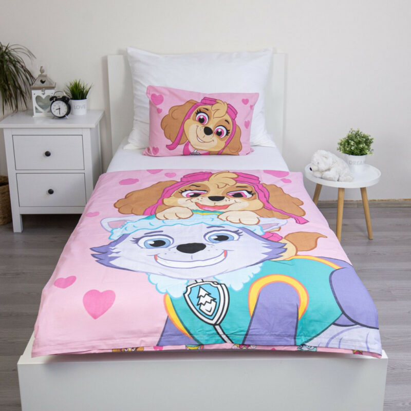 Paw Patrol Girls Friends Βρεφικό Βαμβακερό Σετ Παπλωματοθήκης 2 Τεμαχίων 100×135 και 40×60 cm 5899643