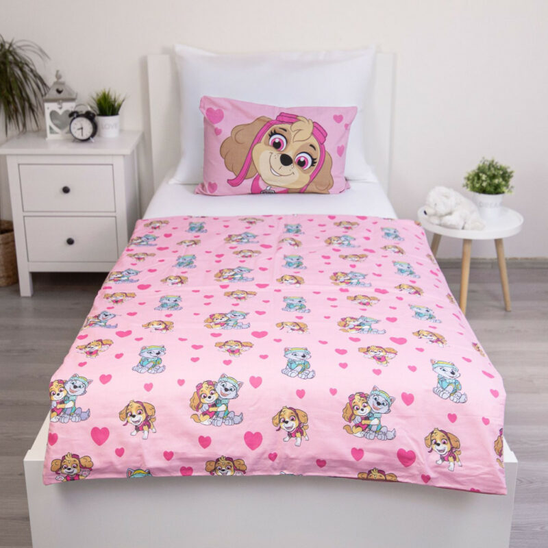 Paw Patrol Girls Friends Βρεφικό Βαμβακερό Σετ Παπλωματοθήκης 2 Τεμαχίων 100×135 και 40×60 cm 5899644