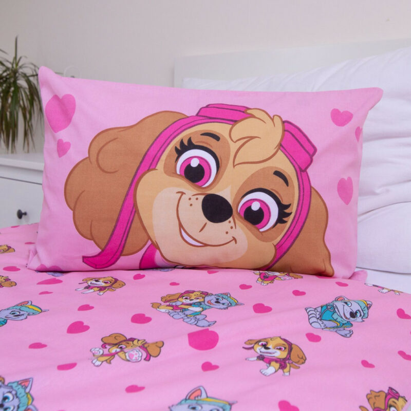 Paw Patrol Girls Friends Βρεφικό Βαμβακερό Σετ Παπλωματοθήκης 2 Τεμαχίων 100×135 και 40×60 cm 5899645