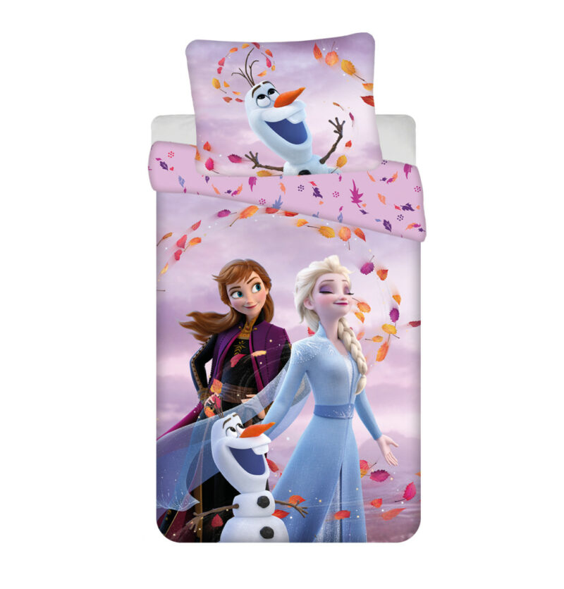 Disney Frozen Sky Σετ Μονή Παπλωματοθήκη Βαμβακερή 2 Τεμαχίων 140×200 και 70×90 cm 5873846