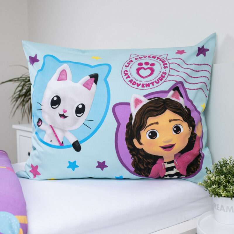 Gabby’s Dollhouse Balloon Σετ Μονή Παπλωματοθήκη Βαμβακερή 2 Τεμαχίων 140×200 και 70×90 cm 5881498