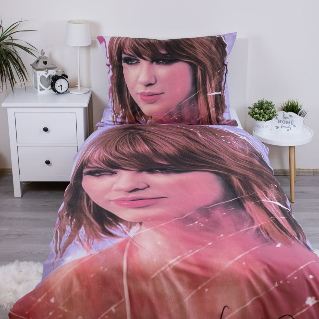 Taylor Swift Swiftie Σετ Μονή Παπλωματοθήκη Βαμβακερή 2 Τεμαχίων 140×200 και 70×90 cm
