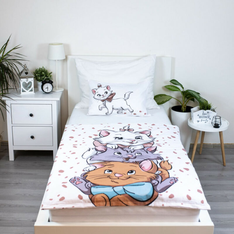 Disney Marie Friends Βρεφικό Βαμβακερό Σετ Παπλωματοθήκης 2 Τεμαχίων 100×135 και 40×60 cm 5885755