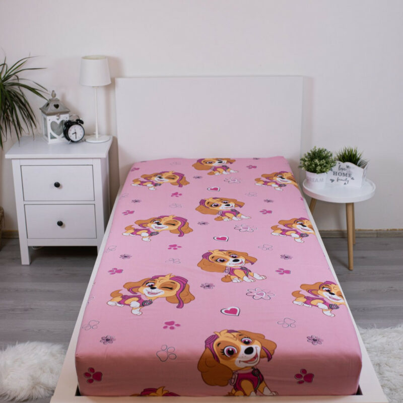 Paw Patrol Skye παιδικό σεντόνι μονό με λάστιχο 90×200 cm 5899828
