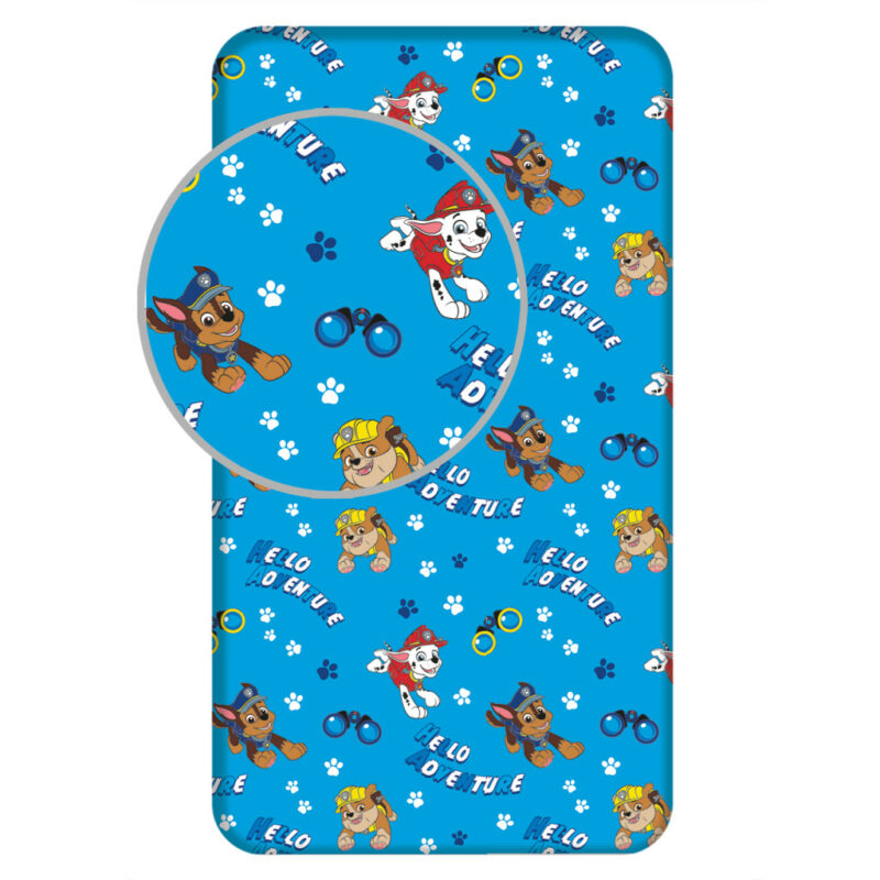Paw Patrol Hello Adventure παιδικό σεντόνι μονό με λάστιχο 90×200 cm 5899821