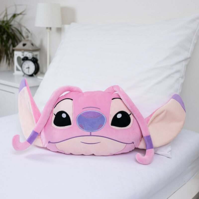 Disney Lilo and Stitch Angel Pink 3D Διακοσμητικό μαξιλάρι 35×30 cm 5891530