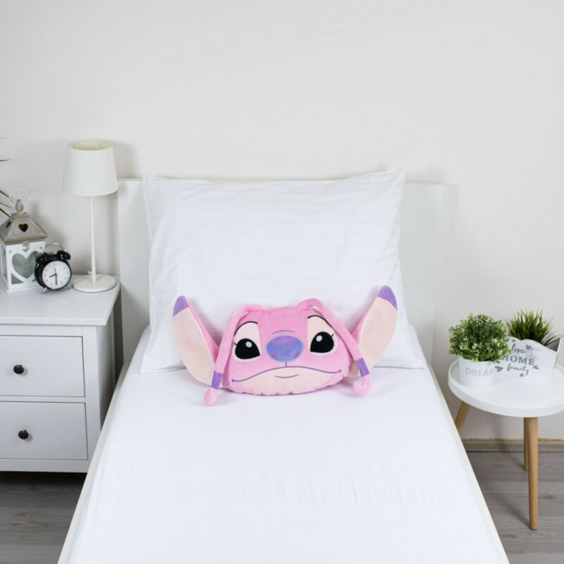 Disney Lilo and Stitch Angel Pink 3D Διακοσμητικό μαξιλάρι 35×30 cm 5891531