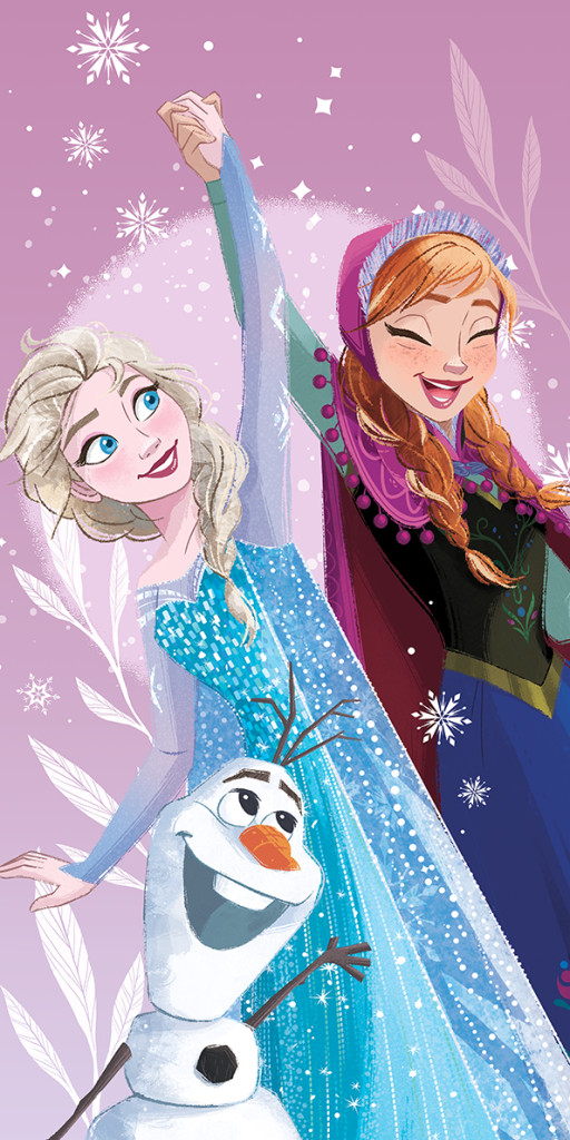 Disney Frozen Purple Πετσέτα Μπάνιου & Θαλάσσης (Fast Dry) 100% microfiber 70×140 cm 5903970