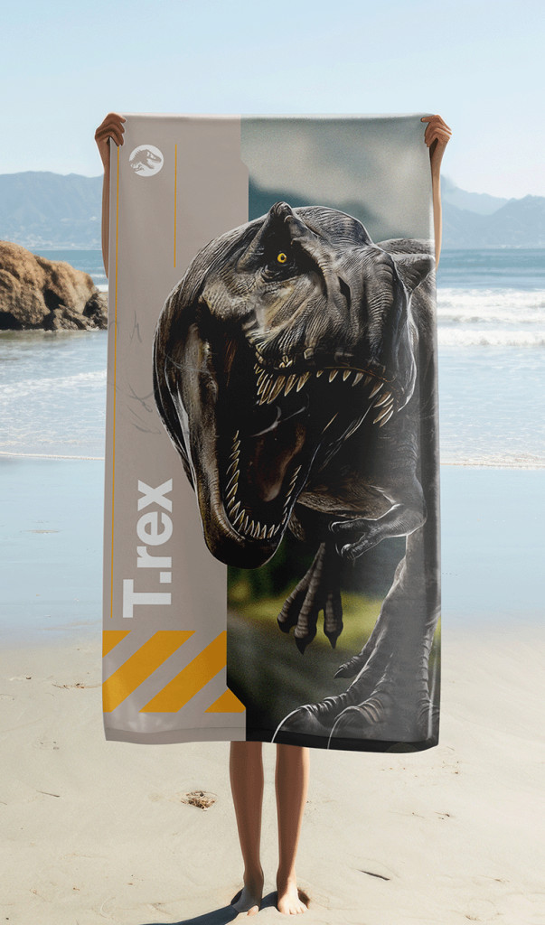 Jurassic World T-Rex Πετσέτα Μπάνιου & Θαλάσσης 100% Βαμβάκι 70×140 cm 5903793