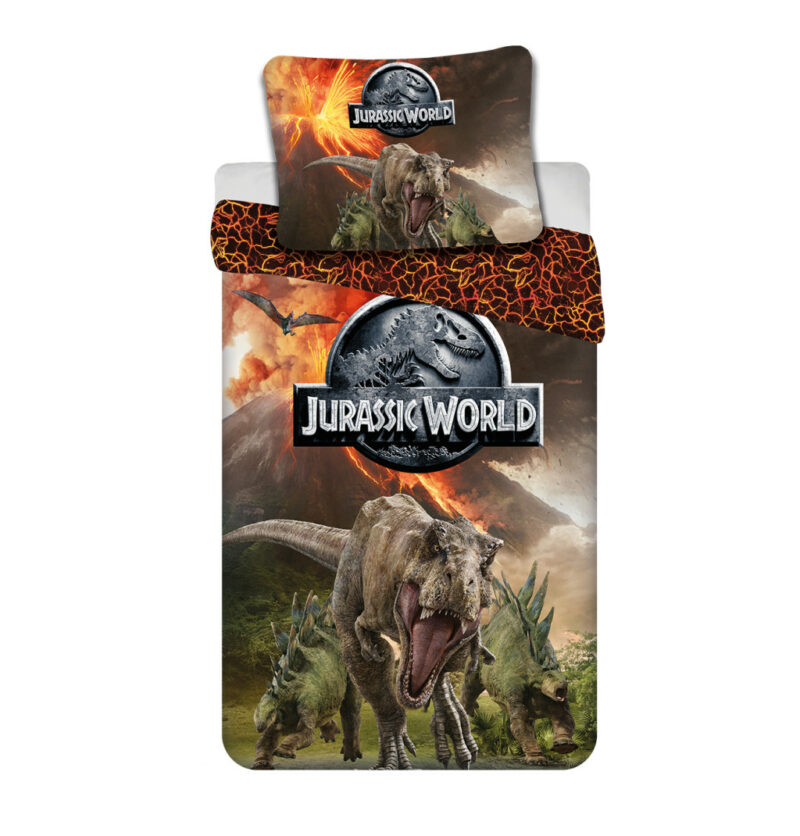 Jurassic World Volcano microfibre duvet cover set 140×200 cm 6032449