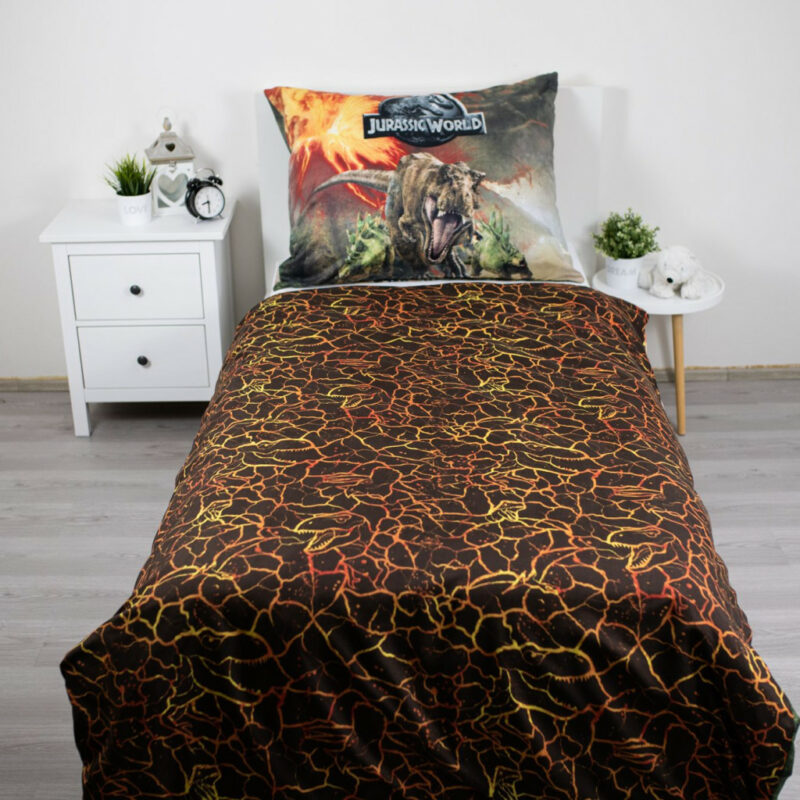 Jurassic World Volcano microfibre duvet cover set 140×200 cm 6032452