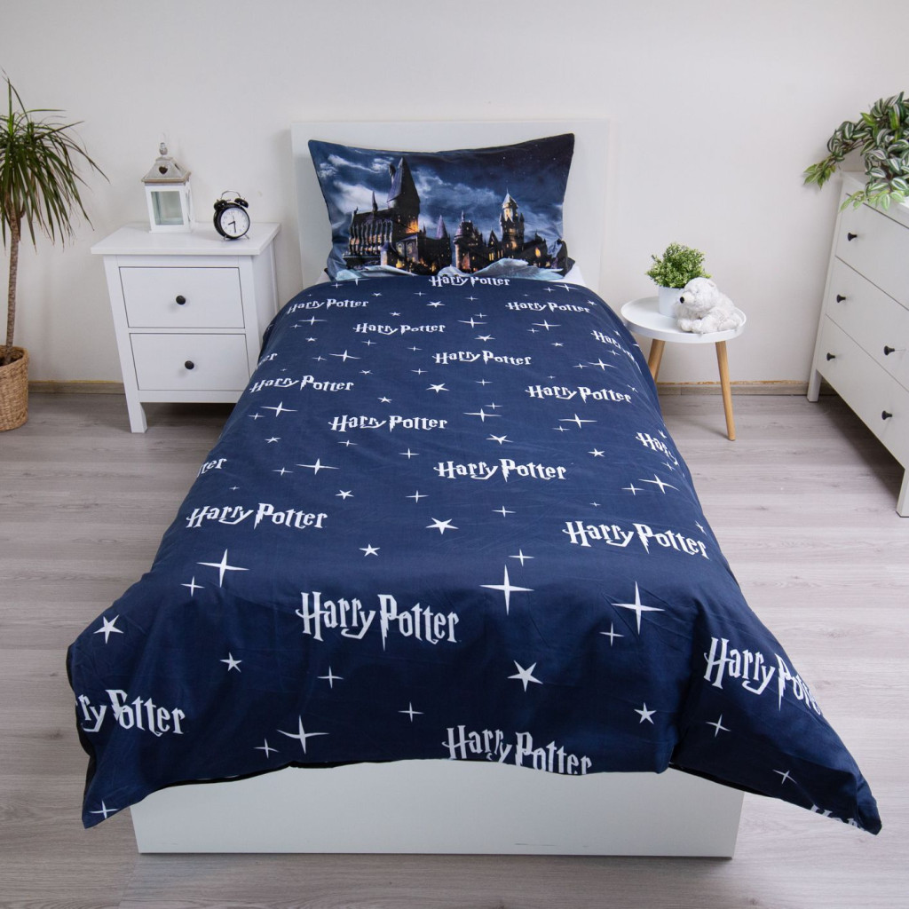 Harry Potter Hogwarts Night bedding cover 140x200cm