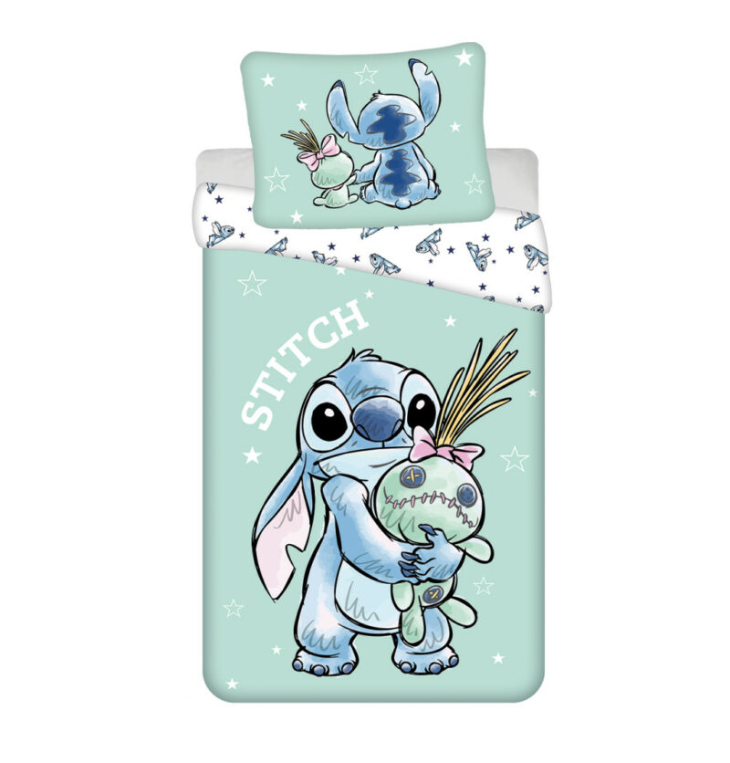 Disney Lilo and Stitch Buddies Σετ Μονή Παπλωματοθήκη Βαμβακερή 2 Τεμαχίων 140×200 και 70×90 cm 5886506