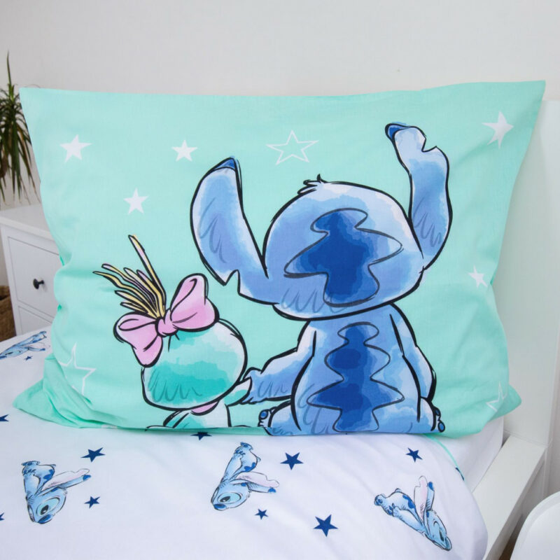 Disney Lilo and Stitch Buddies Σετ Μονή Παπλωματοθήκη Βαμβακερή 2 Τεμαχίων 140×200 και 70×90 cm 5886509