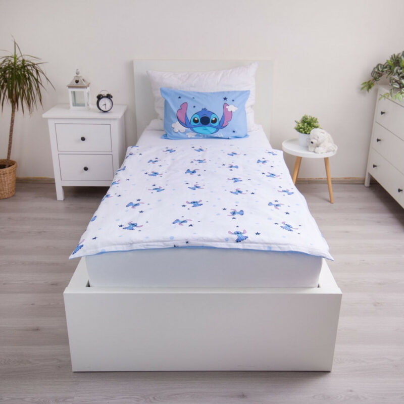 Disney Lilo and Stitch Clouds Βρεφικό Βαμβακερό Σετ Παπλωματοθήκης 2 Τεμαχίων 100×135 και 40×60 cm 5899528