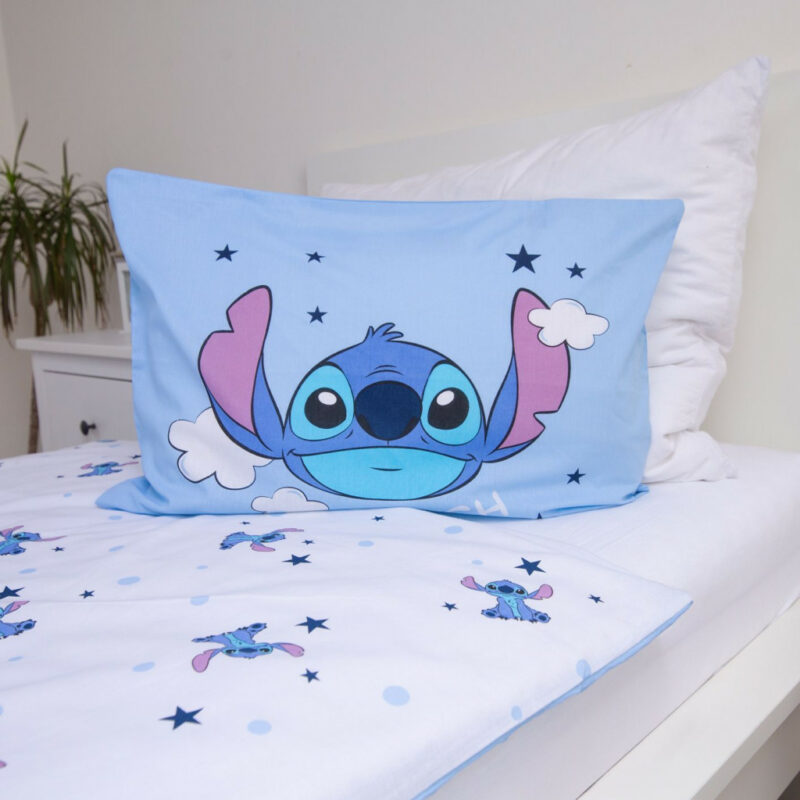 Disney Lilo and Stitch Clouds Βρεφικό Βαμβακερό Σετ Παπλωματοθήκης 2 Τεμαχίων 100×135 και 40×60 cm 5899529