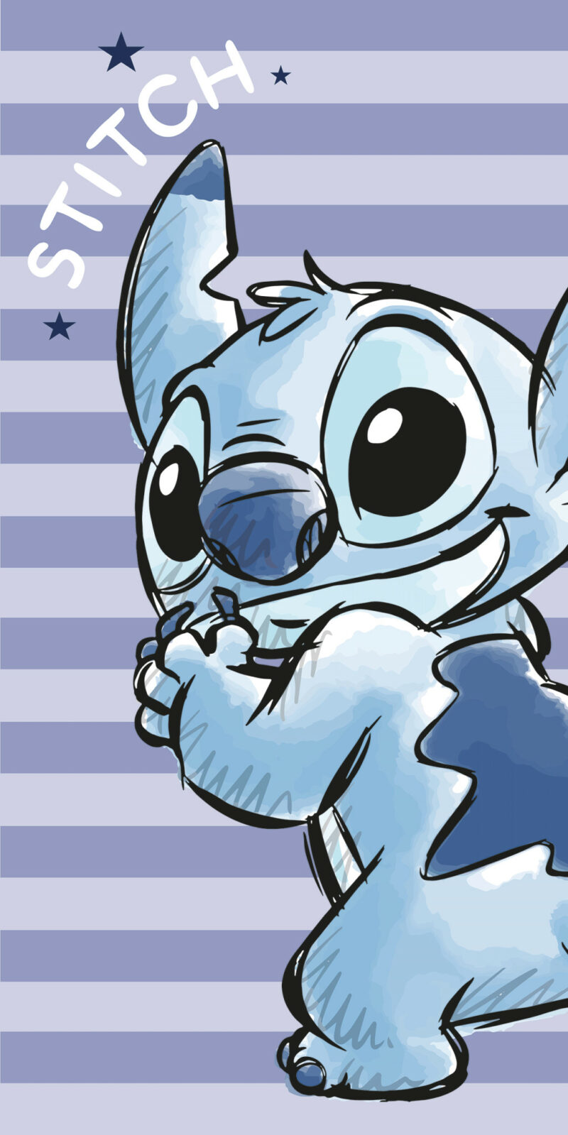 Disney Lilo & Stitch Stripes Πετσέτα Μπάνιου & Θαλάσσης (Fast Dry) 100% microfiber 70×140 cm 5898208