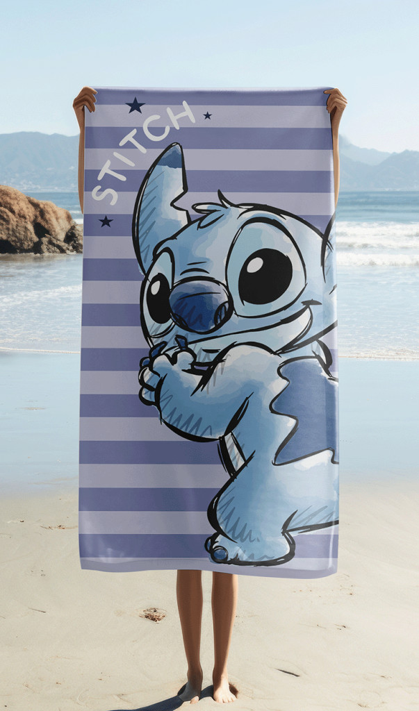 Disney Lilo & Stitch Stripes Πετσέτα Μπάνιου & Θαλάσσης (Fast Dry) 100% microfiber 70×140 cm 5898209