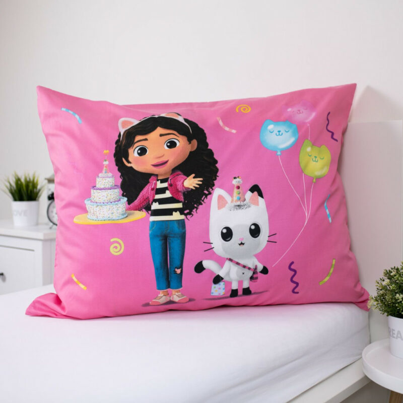 Gabby’s Dollhouse Rainbow Party Σετ Μονή Παπλωματοθήκη Polycotton 2 Τεμαχίων 140×200 και 70×90 cm 5899237
